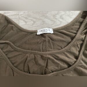 Ekouaer Women's Brown NURSING & MATERNITY Tank Top